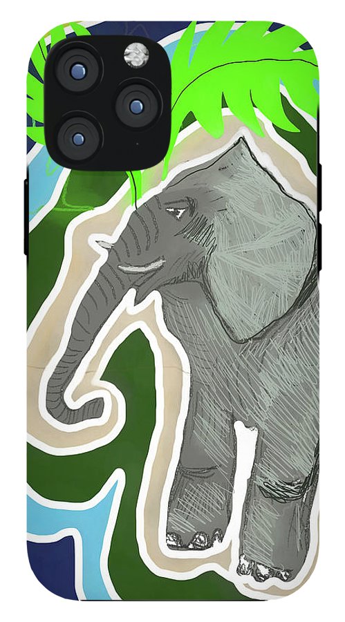 Elephant Sandy Blue - Phone Case