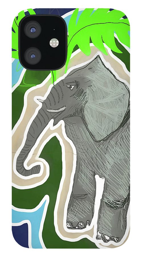 Elephant Sandy Blue - Phone Case