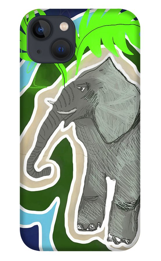 Elephant Sandy Blue - Phone Case