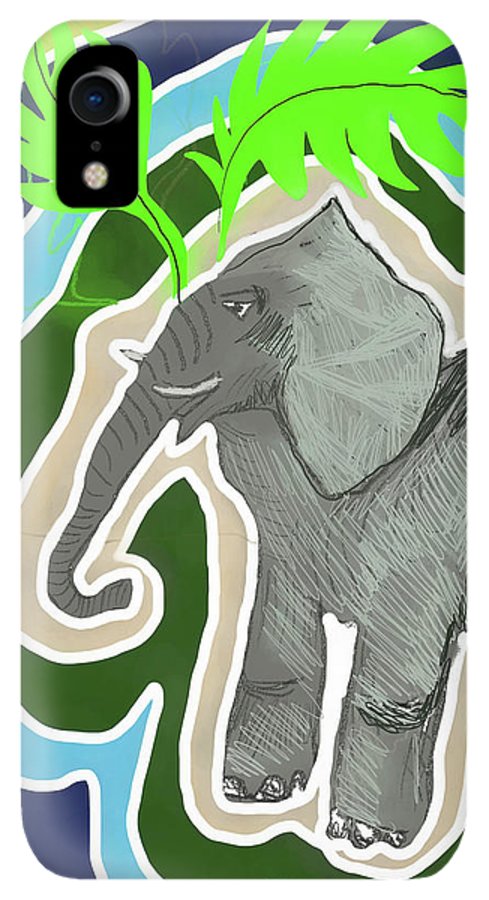 Elephant Sandy Blue - Phone Case
