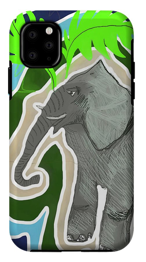 Elephant Sandy Blue - Phone Case