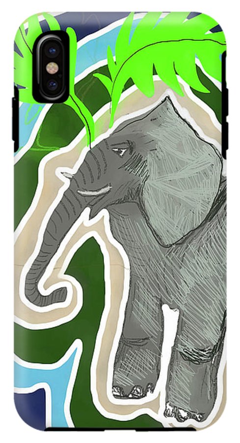 Elephant Sandy Blue - Phone Case