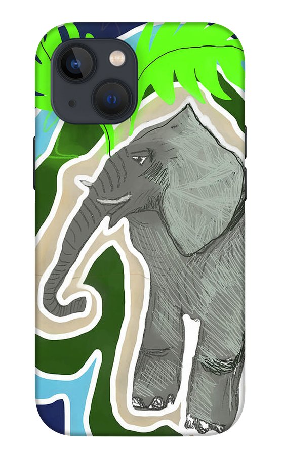 Elephant Sandy Blue - Phone Case