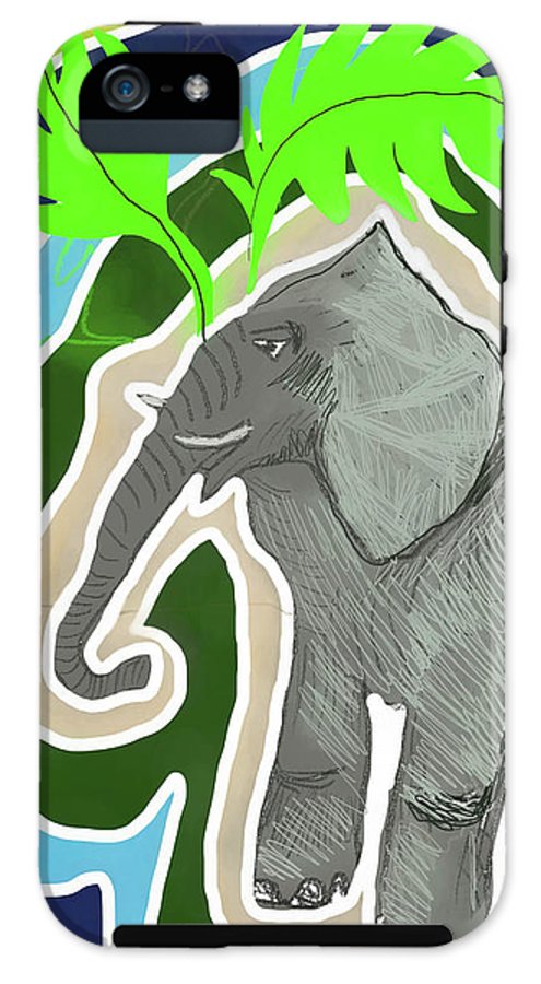 Elephant Sandy Blue - Phone Case