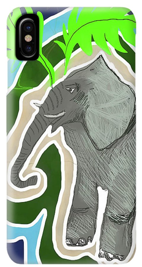 Elephant Sandy Blue - Phone Case
