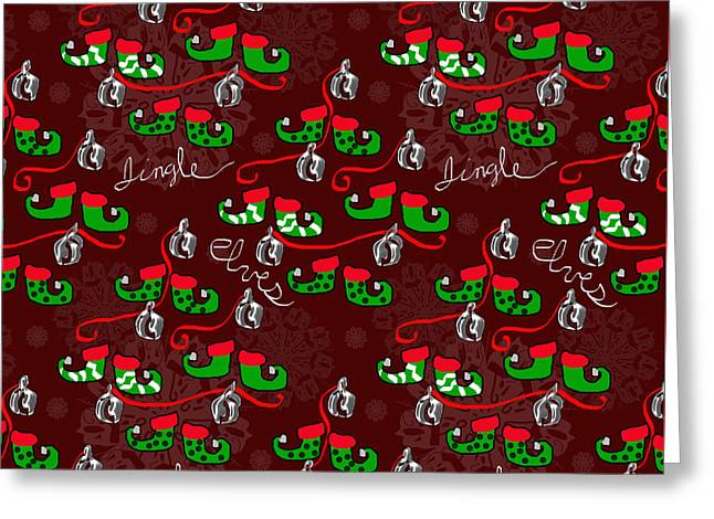 Elves Jingle - Greeting Card