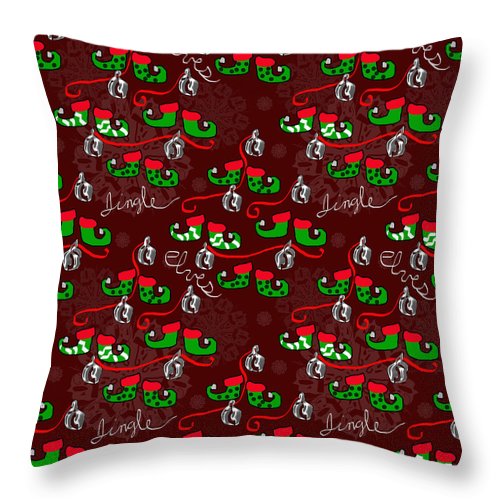 Elves Jingle - Throw Pillow