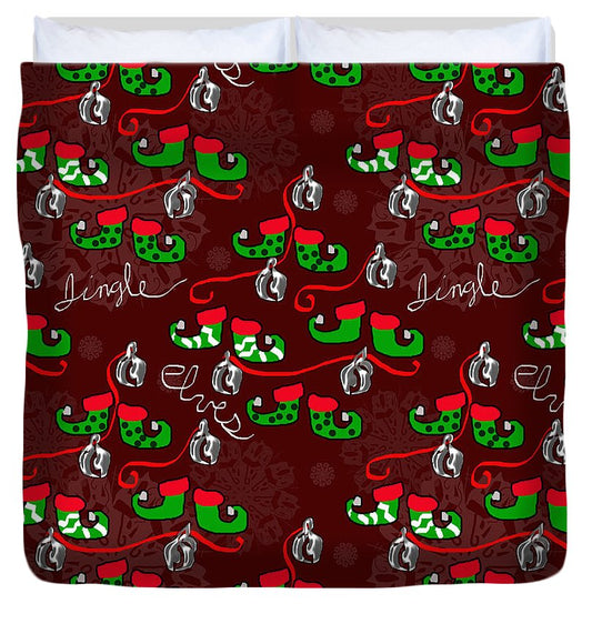 Elves Jingle - Duvet Cover