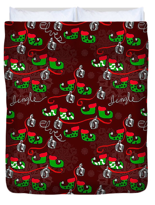 Elves Jingle - Duvet Cover