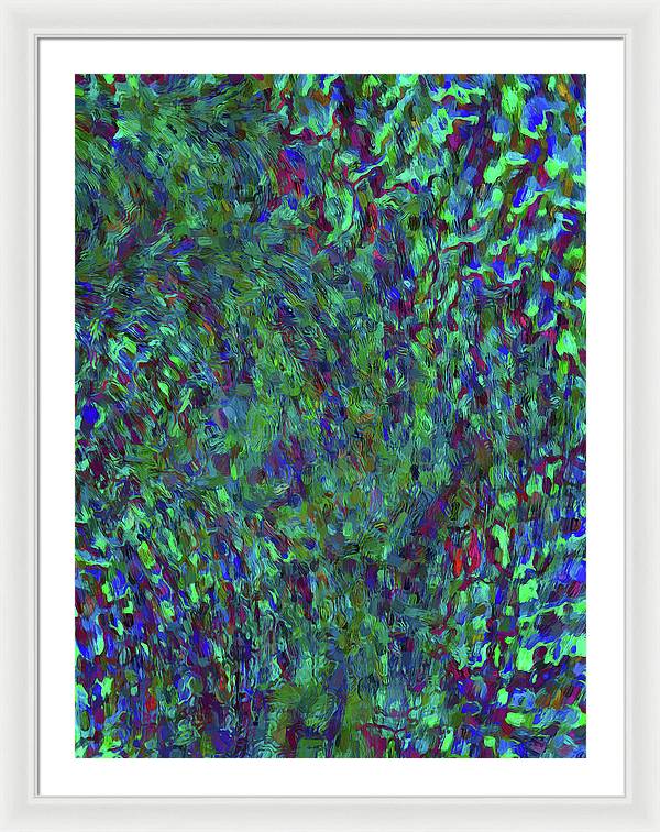 Essence Of A Peacock - Framed Print