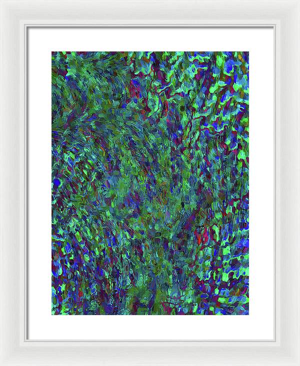 Essence Of A Peacock - Framed Print