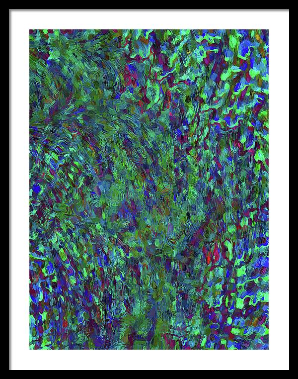 Essence Of A Peacock - Framed Print