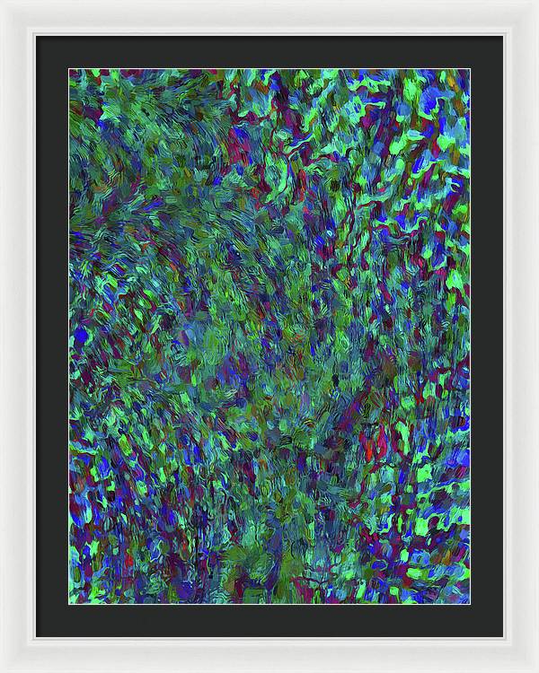 Essence Of A Peacock - Framed Print