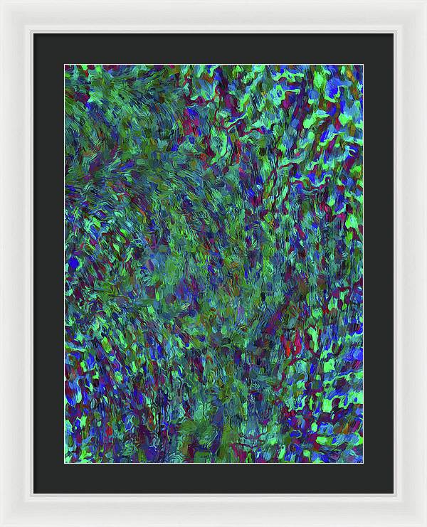 Essence Of A Peacock - Framed Print