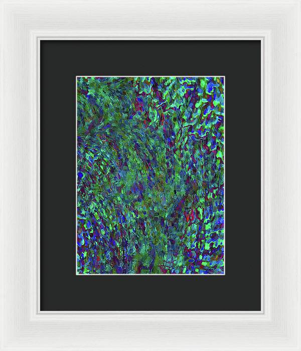 Essence Of A Peacock - Framed Print