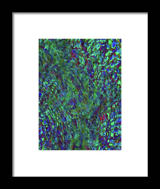 Essence Of A Peacock - Framed Print