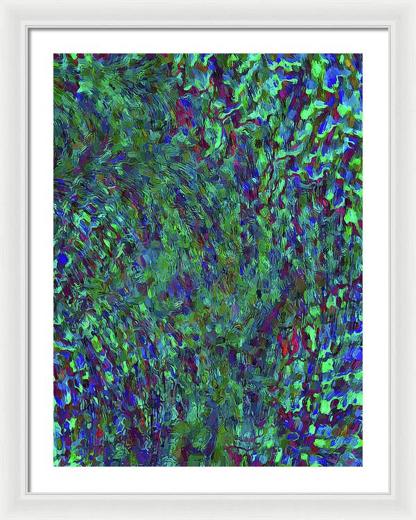 Essence Of A Peacock - Framed Print