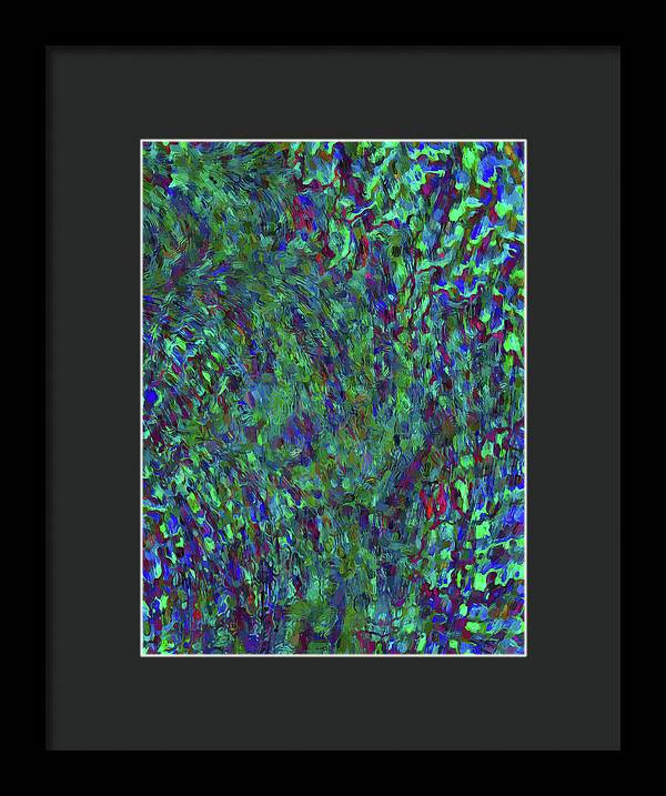 Essence Of A Peacock - Framed Print
