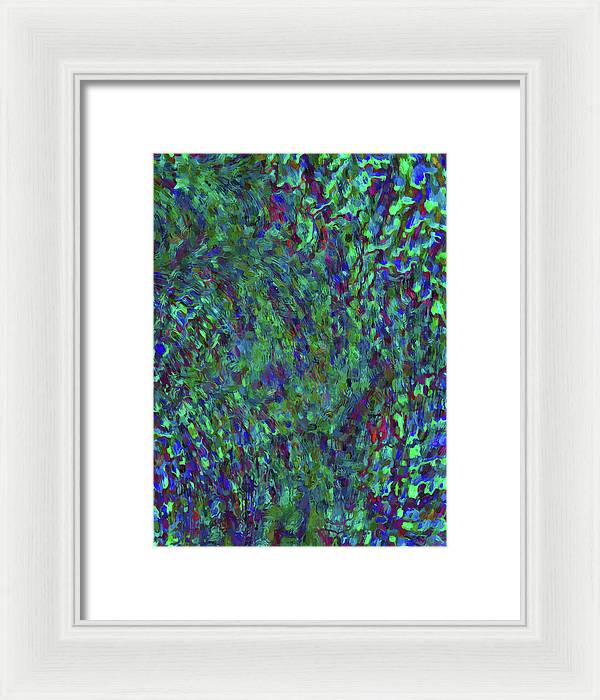Essence Of A Peacock - Framed Print
