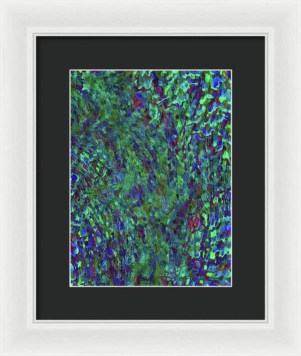 Essence Of A Peacock - Framed Print