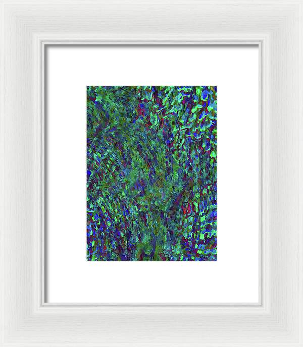 Essence Of A Peacock - Framed Print