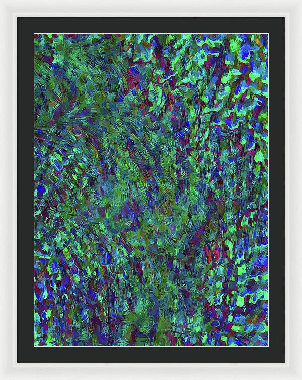 Essence Of A Peacock - Framed Print
