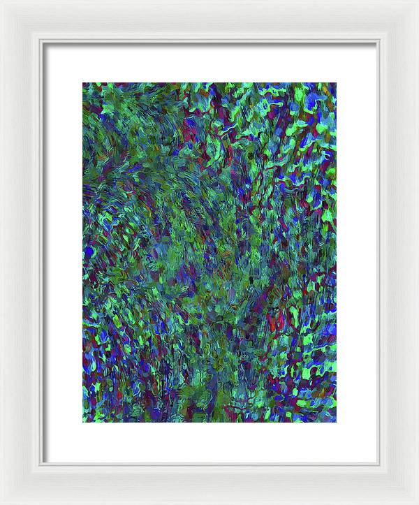 Essence Of A Peacock - Framed Print