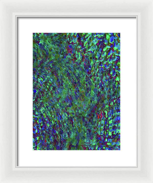 Essence Of A Peacock - Framed Print