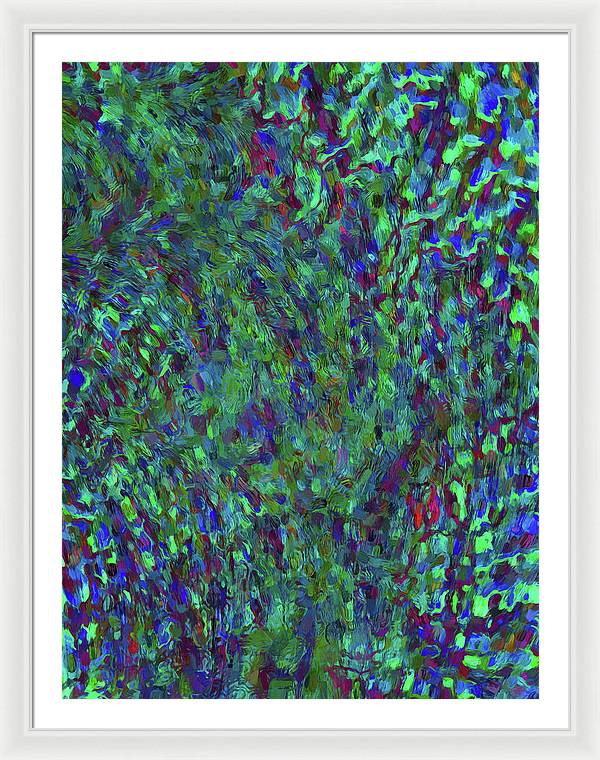 Essence Of A Peacock - Framed Print