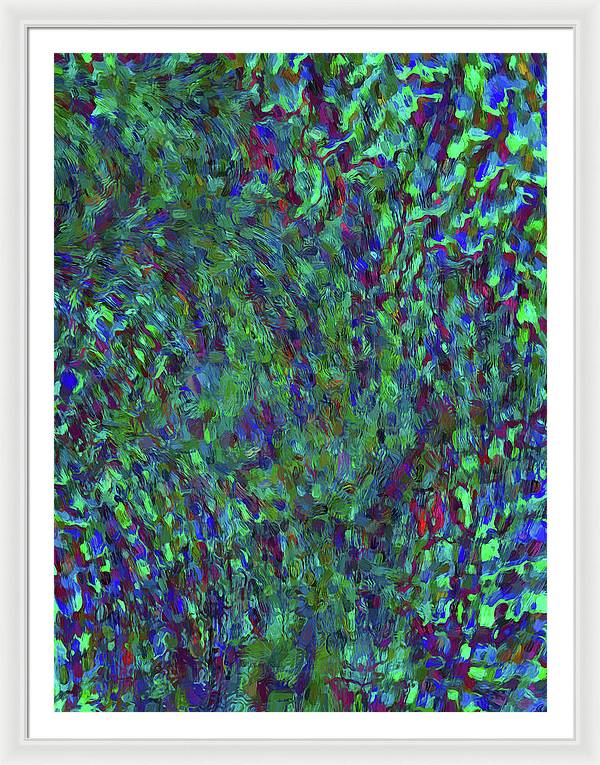 Essence Of A Peacock - Framed Print