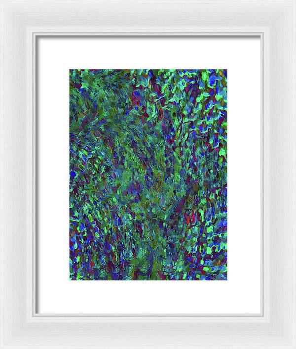 Essence Of A Peacock - Framed Print