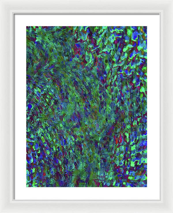Essence Of A Peacock - Framed Print