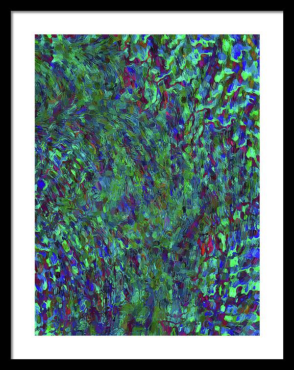 Essence Of A Peacock - Framed Print