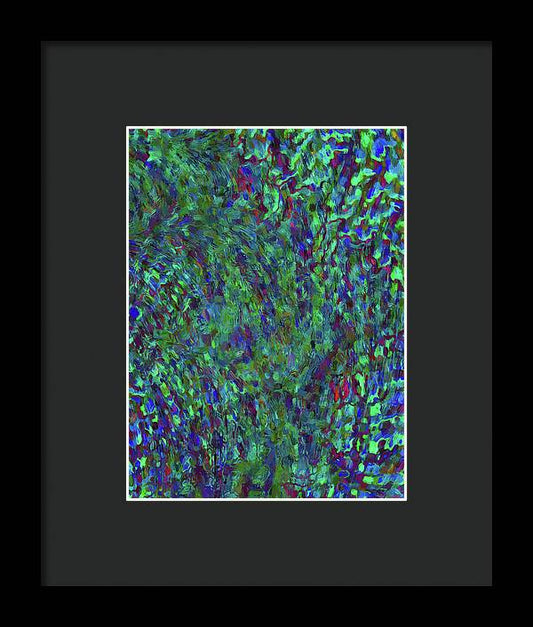 Essence Of A Peacock - Framed Print