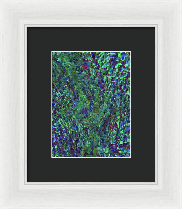 Essence Of A Peacock - Framed Print