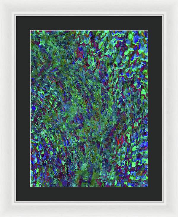 Essence Of A Peacock - Framed Print