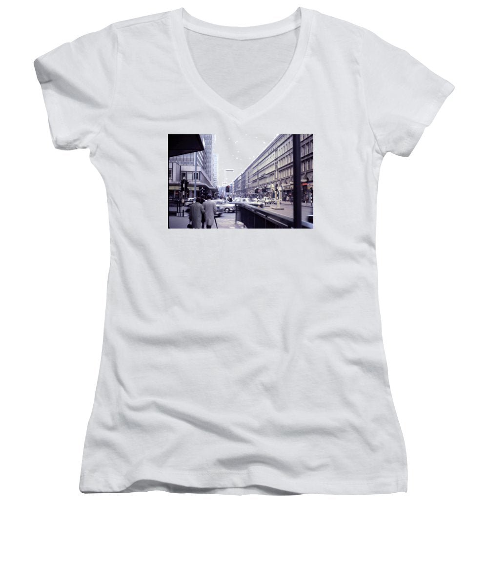 Europe Trip 1967 Number 5 - Women's V-Neck