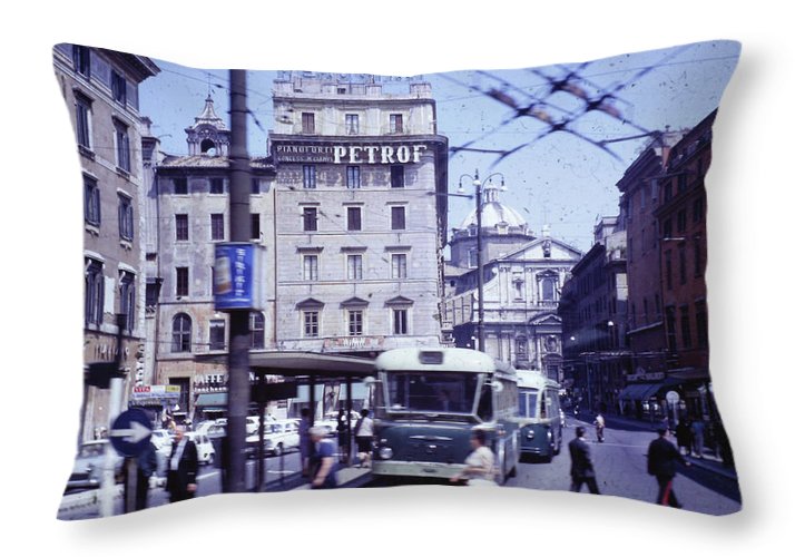 Europe Trip 1970 Number 9 - Throw Pillow