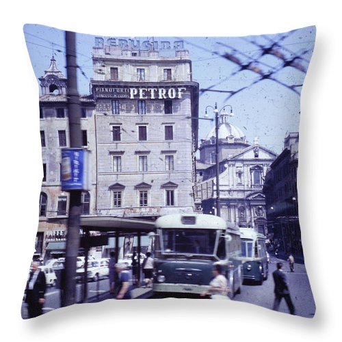 Europe Trip 1970 Number 9 - Throw Pillow