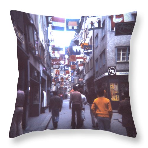 Europe Trip 1973 Number 10 - Throw Pillow