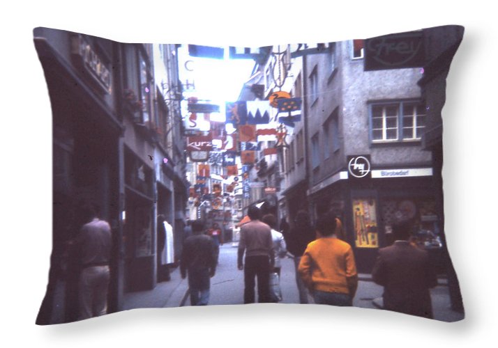 Europe Trip 1973 Number 10 - Throw Pillow