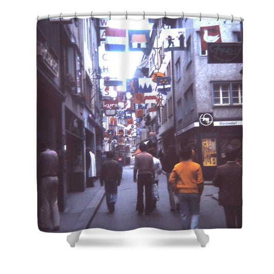 Europe Trip 1973 Number 10 - Shower Curtain