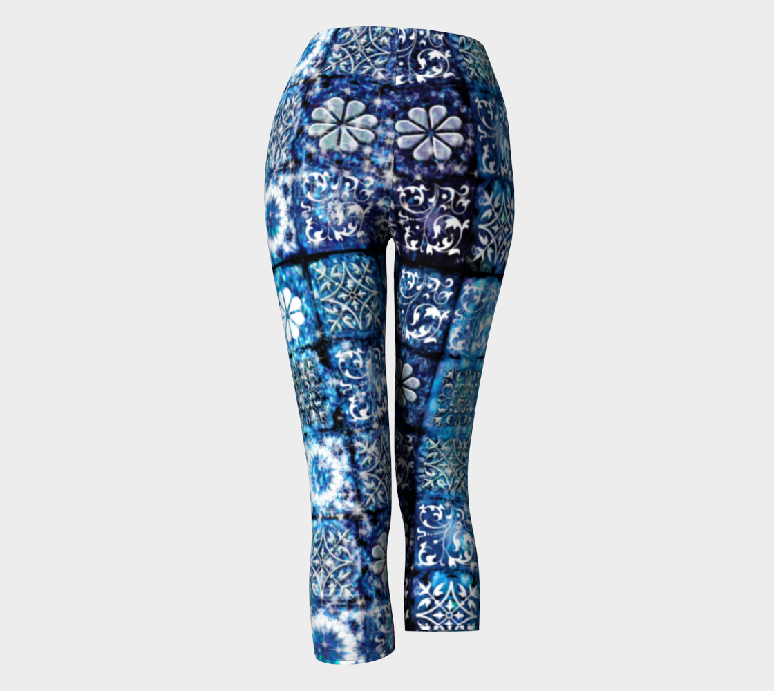 Blue Ice Crystals Capris