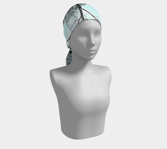 Lakefront Winter Landscape Long Scarf