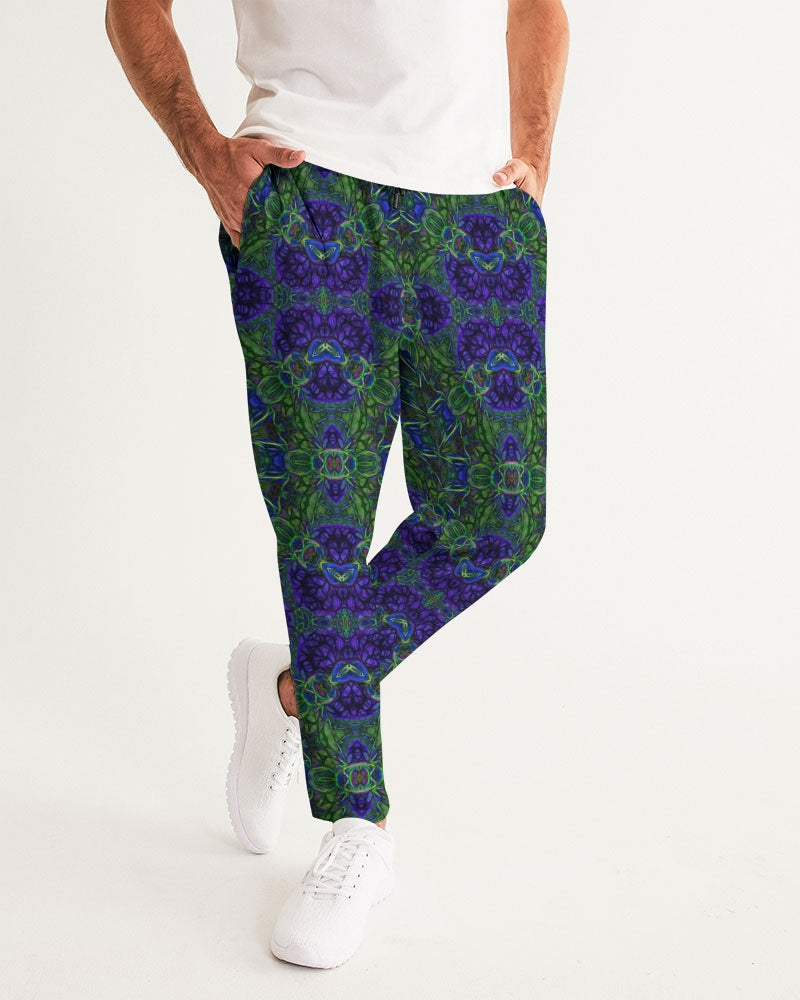 blue Green Ribbon Kaleidoscope Men's Joggers