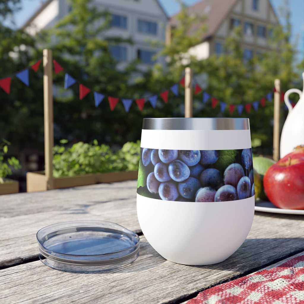 Grapes on the Vine Copper Vacuum Insulated Cup, 12oz