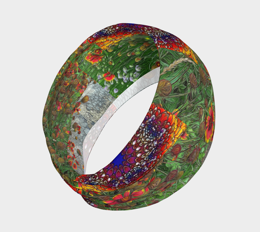 Orange Flower Garden Headband