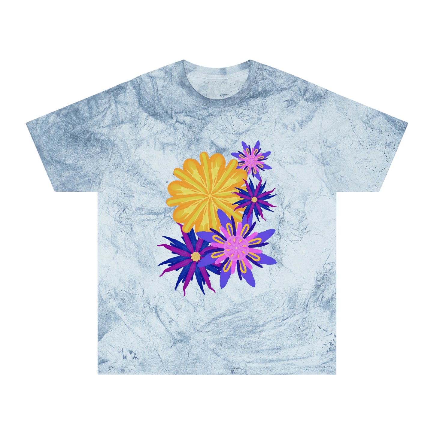 Fanciful Flowers 2 Unisex Color Blast T-Shirt