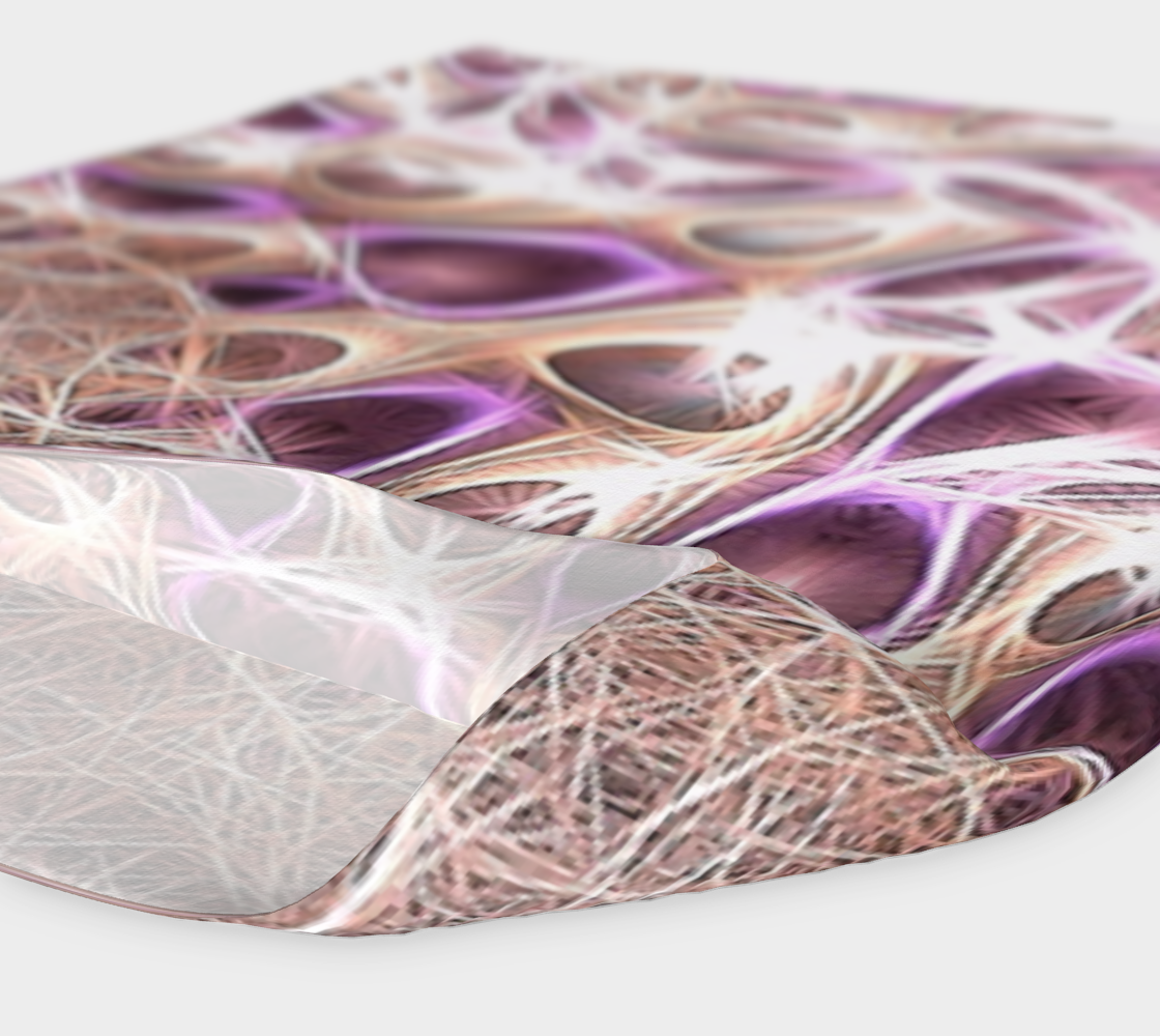 Purple Bubble Fractal Strings Headband