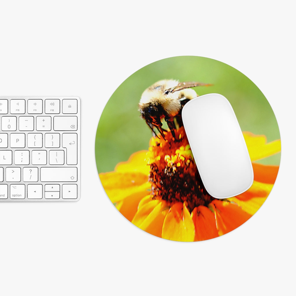 Bee On A Flower Mousepad